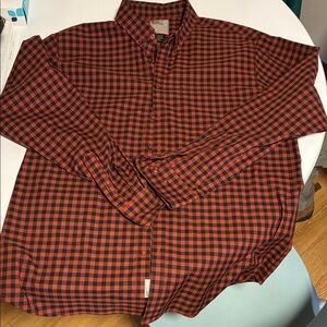 5.11 Tactical Men's Red and Black Checkered Shirt